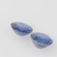 6.1 MM Natural Blue Sapphire Loose Pair Gemstone Round Cut