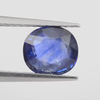 1.41 cts Unheated Natural Blue Sapphire Loose Gemstone Cushion Cut