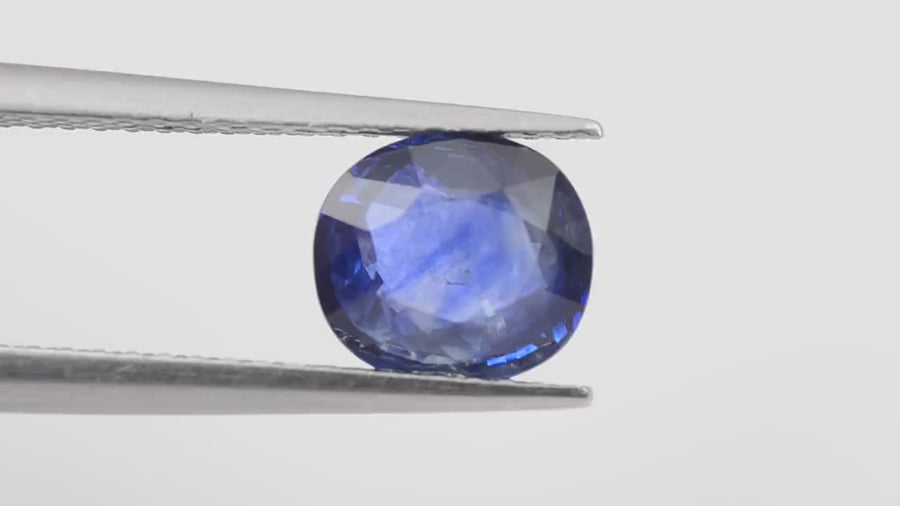 1.41 cts Unheated Natural Blue Sapphire Loose Gemstone Cushion Cut