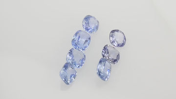 LOTS: Unheated Natural Blue Sapphire Loose Gemstone Oval & Cushion Cut