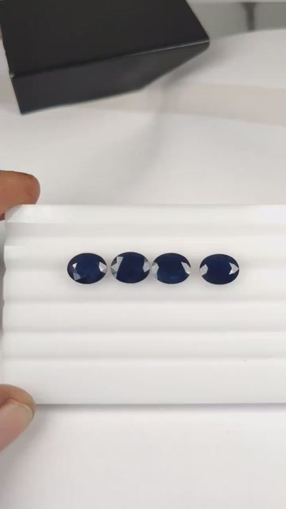 10x8 MM Natural Blue Sapphire Loose Gemstone Oval Cut