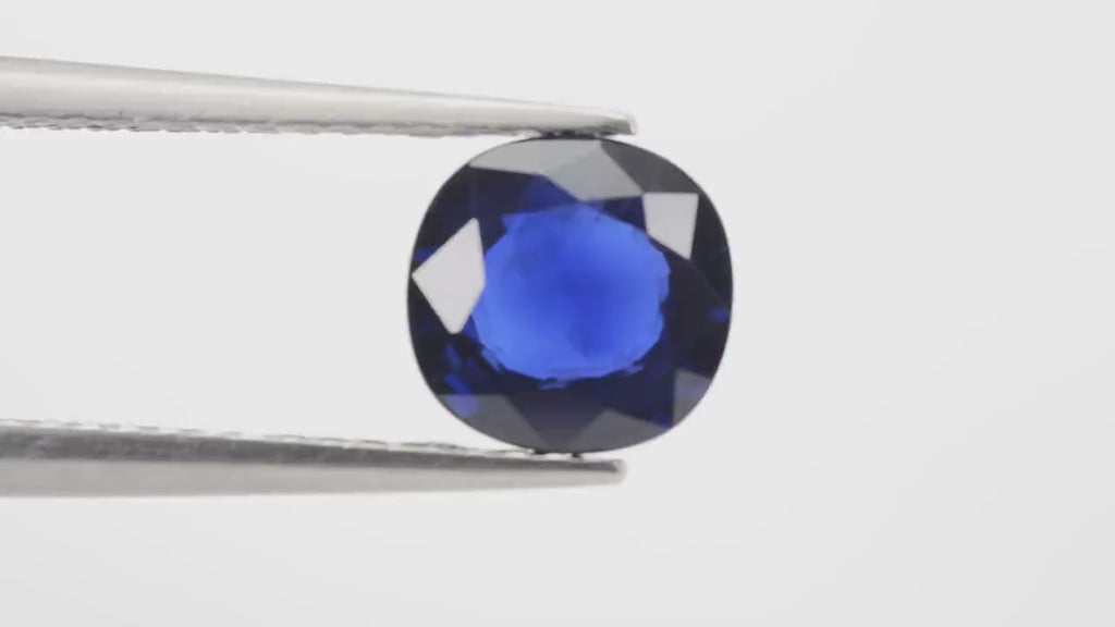 1.20 cts Natural Blue Sapphire Loose Gemstone Cushion Cut