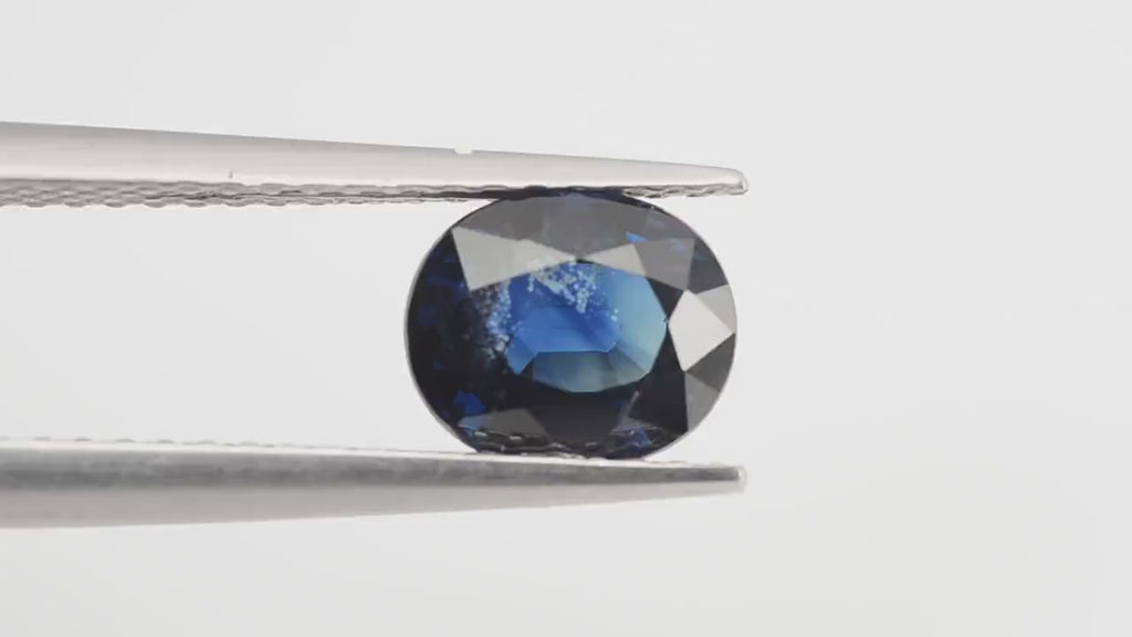 1.38 Cts Natural Teal Blue Sapphire Loose Gemstone Oval Cut