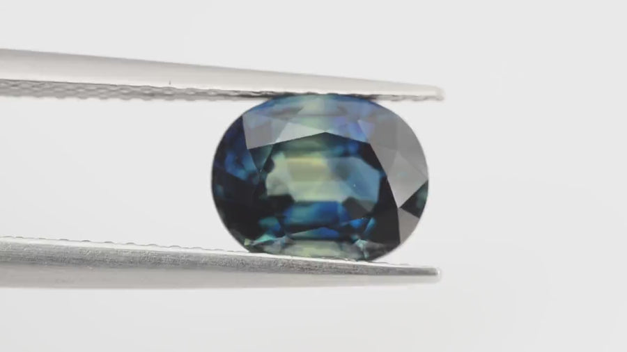 2.11 Cts Natural Teal Blue Sapphire Loose Gemstone Oval Cut