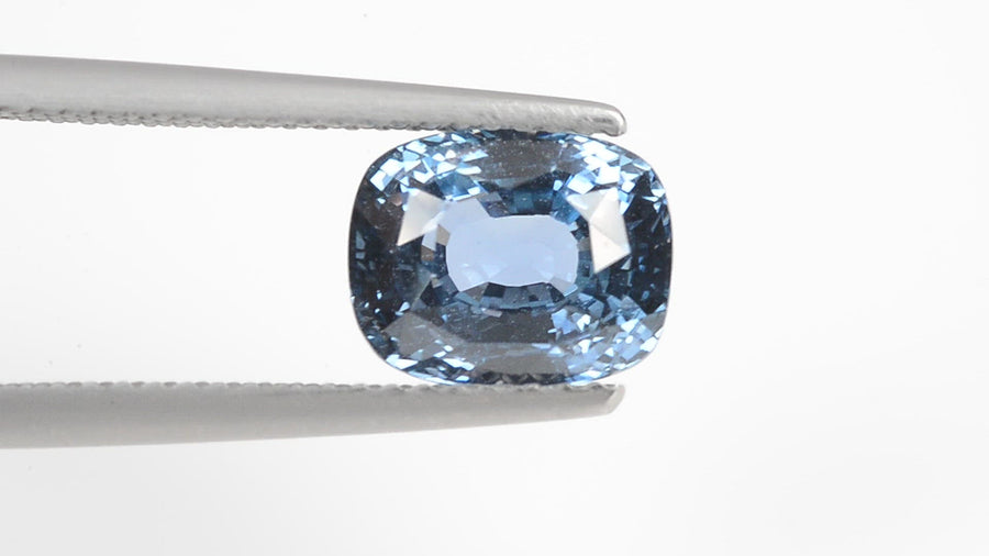 1.88 cts Unheated Natural  Blue Sapphire Loose Gemstone Cushion Cut Certified