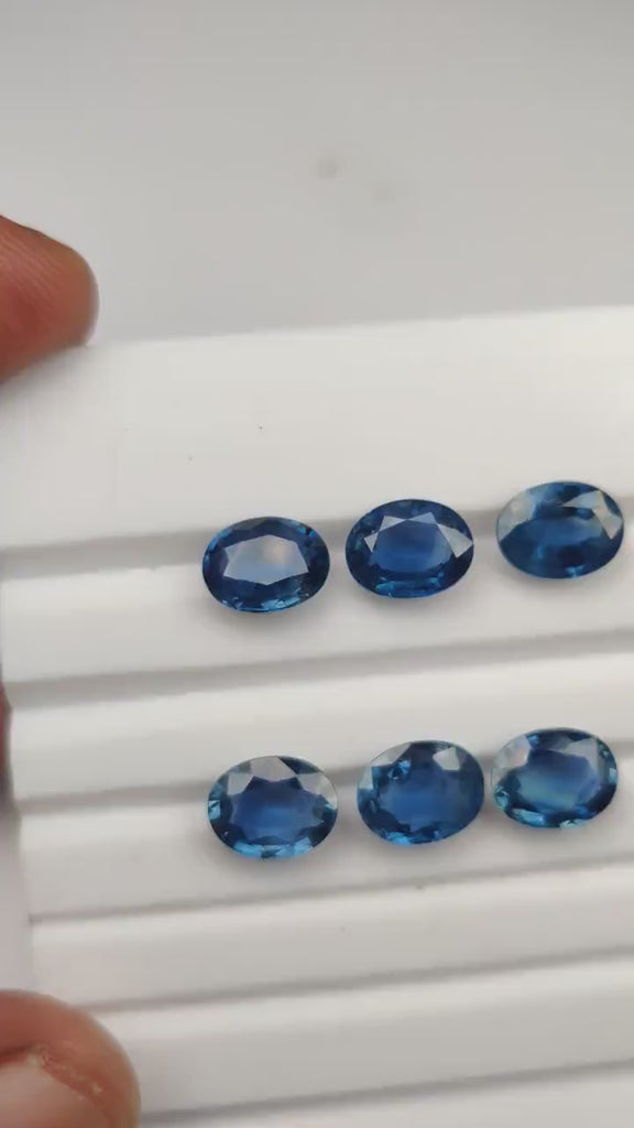 9x7 MM Natural Blue Sapphire Loose Gemstone Oval Cut