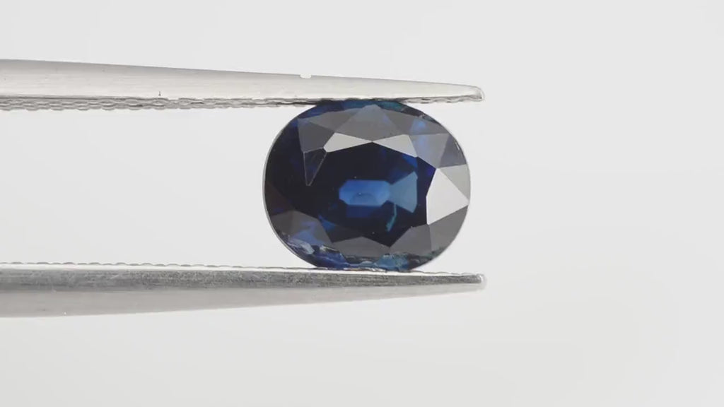 1.32 Cts Natural Teal Blue Sapphire Loose Gemstone Oval Cut