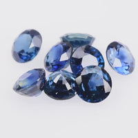 3.1-4.6  MM Natural Blue Sapphire Loose Gemstone Round Cut