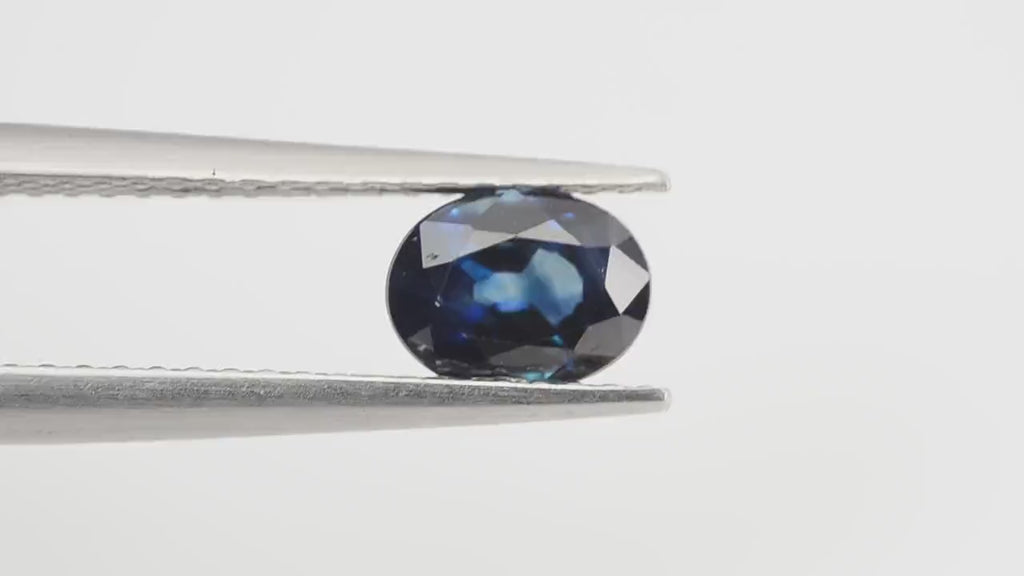 0.83 Cts Natural Teal Blue Sapphire Loose Gemstone Oval Cut