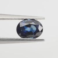0.83 Cts Natural Teal Blue Sapphire Loose Gemstone Oval Cut