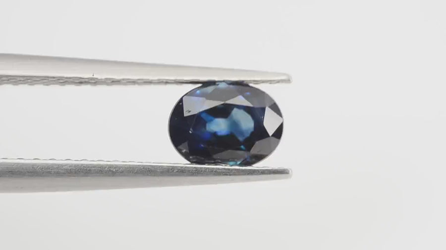 0.83 Cts Natural Teal Blue Sapphire Loose Gemstone Oval Cut
