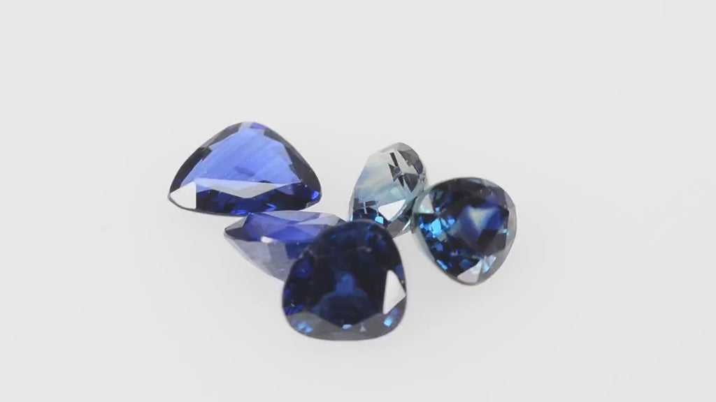 1.38 Cts Lot Natural Blue Sapphire Loose Gemstone Mix Cut