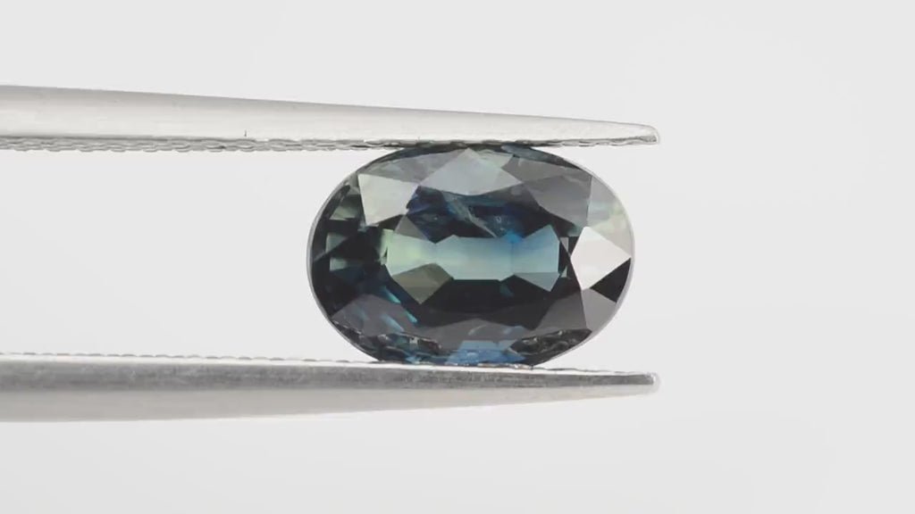 1.93 Cts Natural Teal Blue Sapphire Loose Gemstone Oval Cut