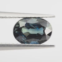 1.93 Cts Natural Teal Blue Sapphire Loose Gemstone Oval Cut