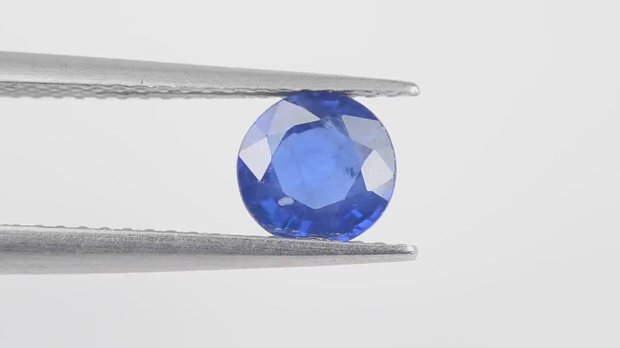 5.9 mm Natural Blue Sapphire Loose Gemstone Round Cut