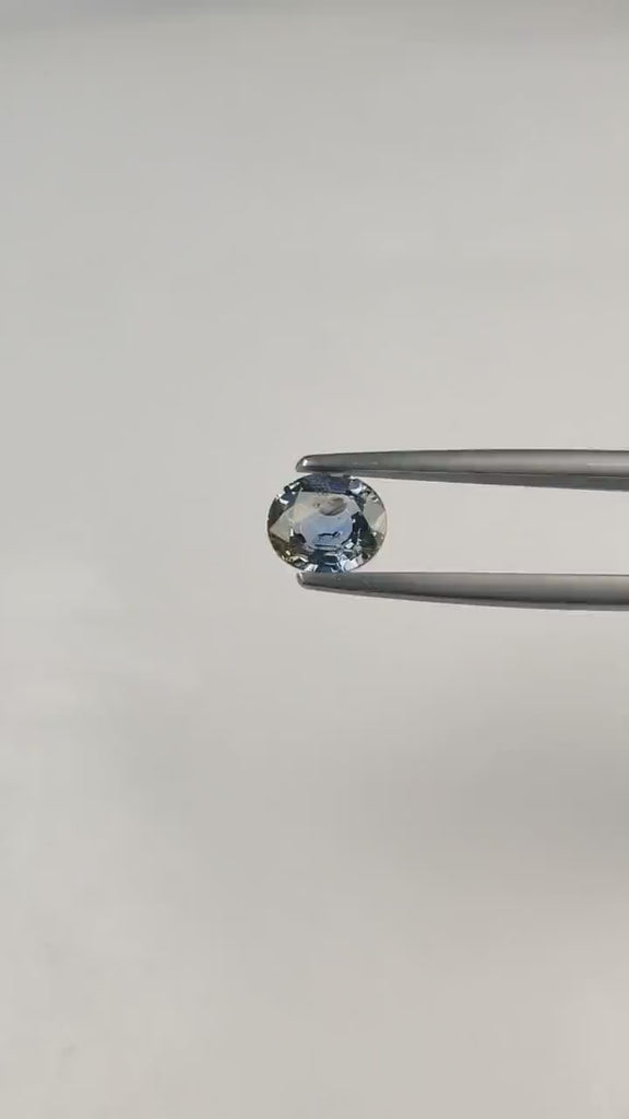 1.64 Cts Natural Bi-Color Sapphire Loose Gemstone Oval Cut