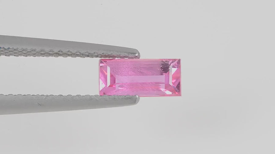 1.07 cts Natural  Pink Sapphire Loose Gemstone Baguette Cut