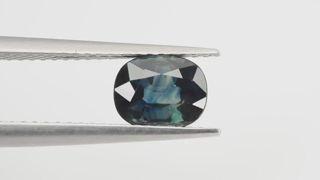 1.12 Cts Natural Teal Blue Sapphire Loose Gemstone Oval Cut