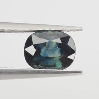 1.12 Cts Natural Teal Blue Sapphire Loose Gemstone Oval Cut