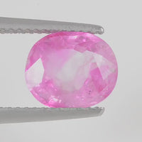 3.12 cts Natural  Pink Sapphire Loose Gemstone oval Cut