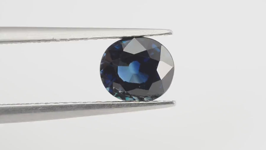 1.19 Cts Natural Teal Blue Sapphire Loose Gemstone Oval Cut