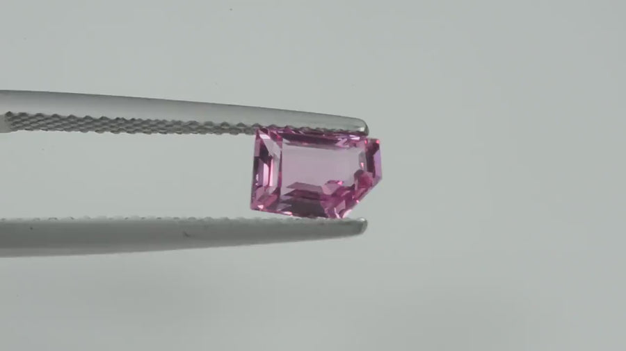 0.98 cts Natural  Pink Sapphire Loose Gemstone Baguette Cut