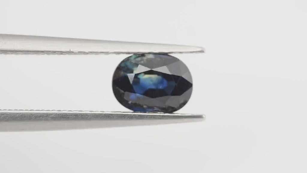 1.00 Cts Natural Teal Blue Sapphire Loose Gemstone Oval Cut
