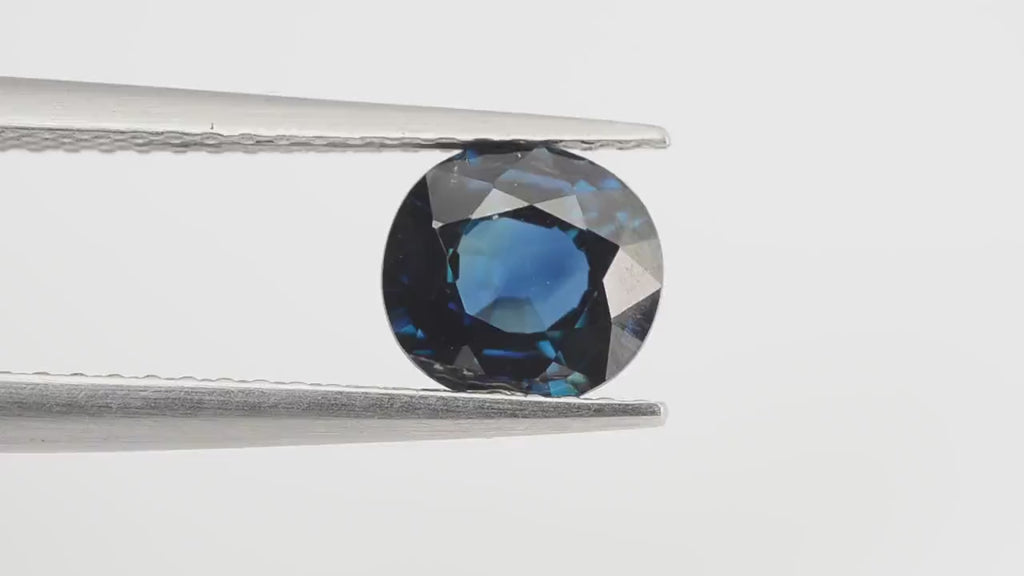 1.11 Cts Natural Teal Blue Sapphire Loose Gemstone Oval Cut