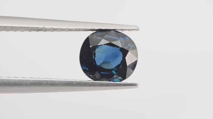 1.11 Cts Natural Teal Blue Sapphire Loose Gemstone Oval Cut