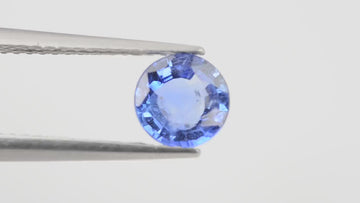 5.95 mm Unheated Natural Blue Sapphire Loose Gemstone Round Cut