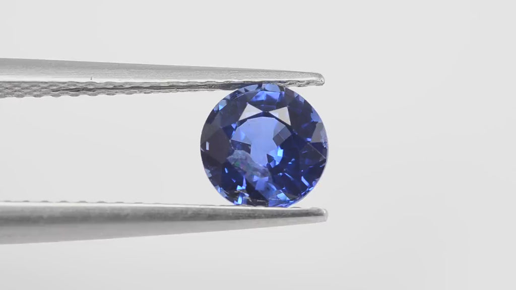 5.7  mm Natural Blue Sapphire Loose Gemstone Round Cut