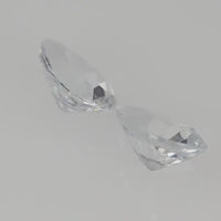 7x5 mm Natural Calibrated White Sapphire Loose Gemstone Pair  Pear Cut