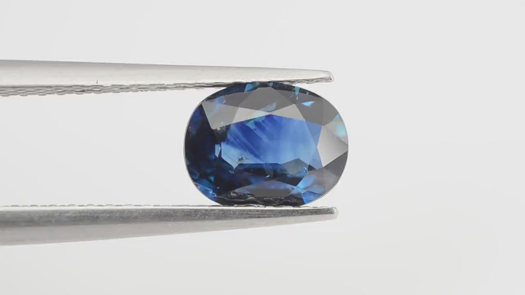 1.09 Cts Natural Blue Sapphire Loose Gemstone Oval Cut