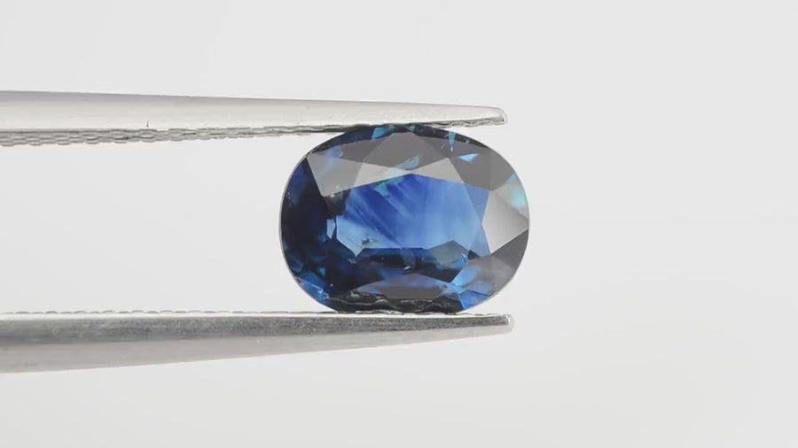 1.09 Cts Natural Blue Sapphire Loose Gemstone Oval Cut