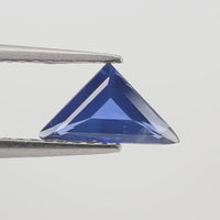 0.42 Cts Natural Blue Sapphire Loose Gemstone Fancy triangle Cut