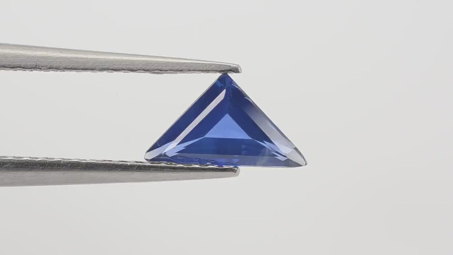 0.42 Cts Natural Blue Sapphire Loose Gemstone Fancy triangle Cut
