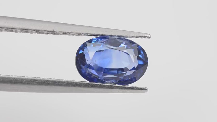 1.62 cts Unheated Natural Blue Sapphire Loose Gemstone Oval Cut