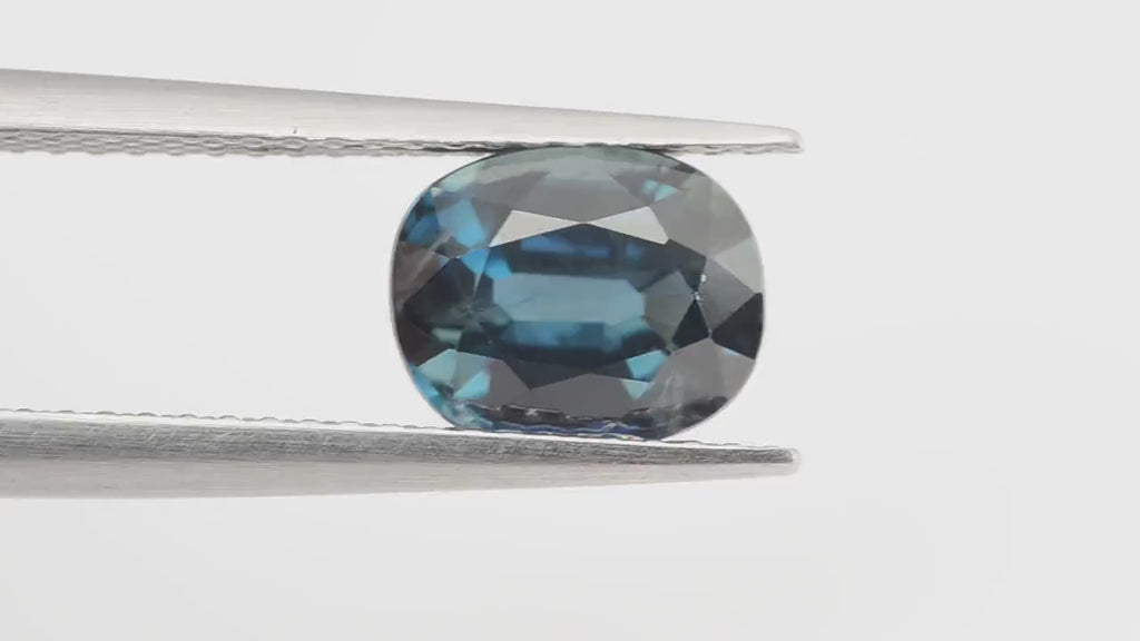 1.96 Cts Natural Teal Blue Sapphire Loose Gemstone Oval Cut