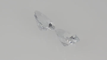 7x5 mm Natural Calibrated White Sapphire Loose Gemstone Oval Cut