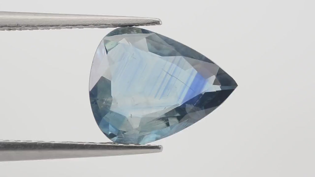 0.53 - 2.64 Cts Natural Bi color Blue Sapphire Loose Gemstone Pear Cut