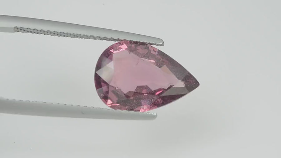 4.54  cts Natural  Pink Sapphire Loose Gemstone Pear Cut