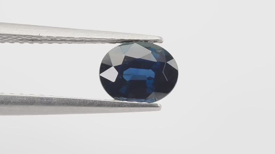 1.10 cts  Natural Teal Blue Sapphire Loose Gemstone Oval Cut