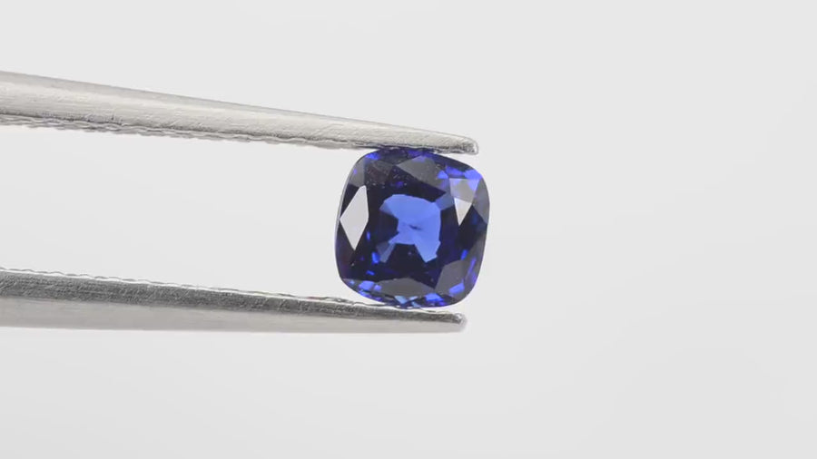 0.41-0.53 cts Natural Royal Blue Sapphire Loose Gemstone Cushion Cut