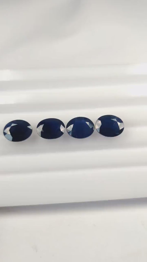 10x8 MM Natural Blue Sapphire Loose Gemstone Oval Cut