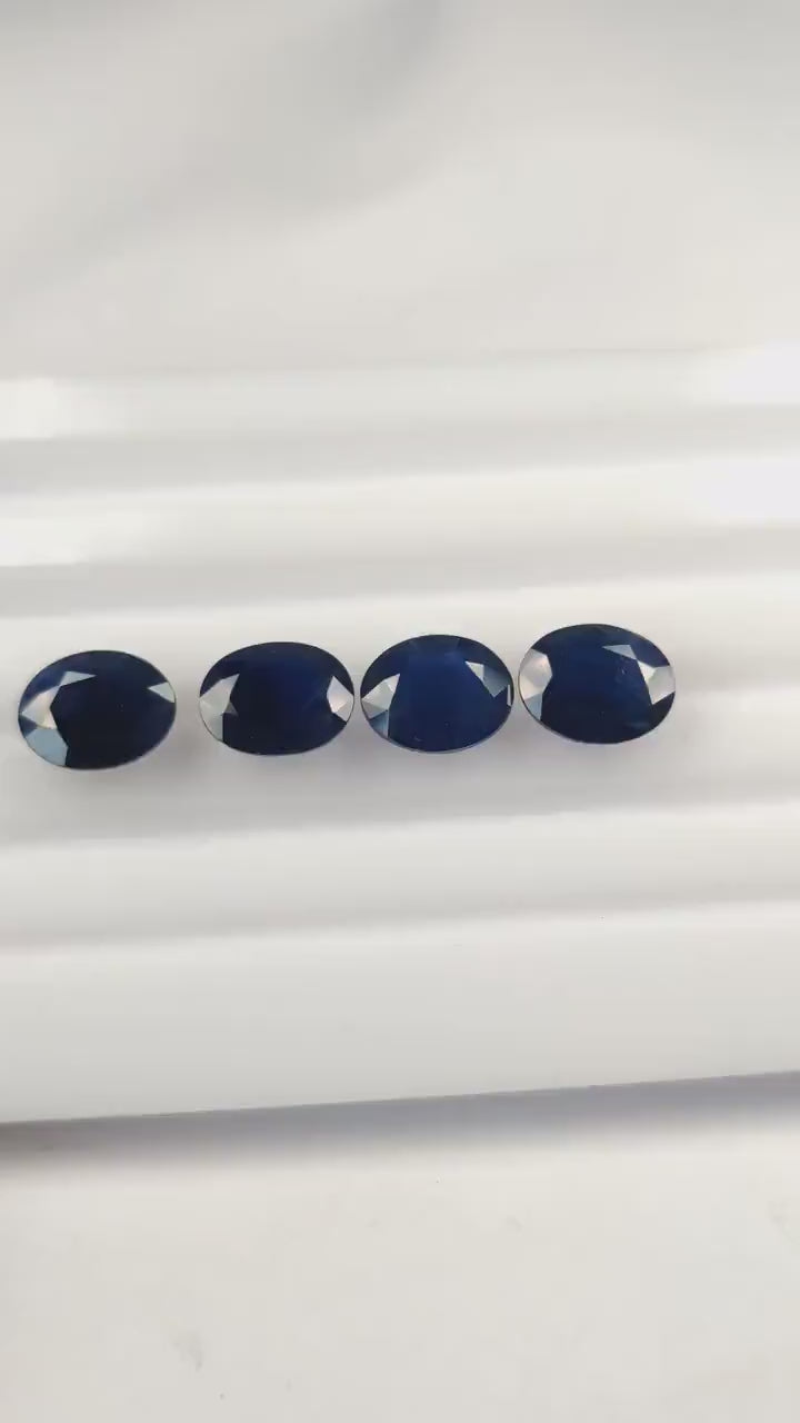 10x8 MM Natural Blue Sapphire Loose Gemstone Oval Cut