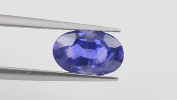 1.85 Cts Unheated  Natural Violet Sapphire Loose Gemstone Oval Cut