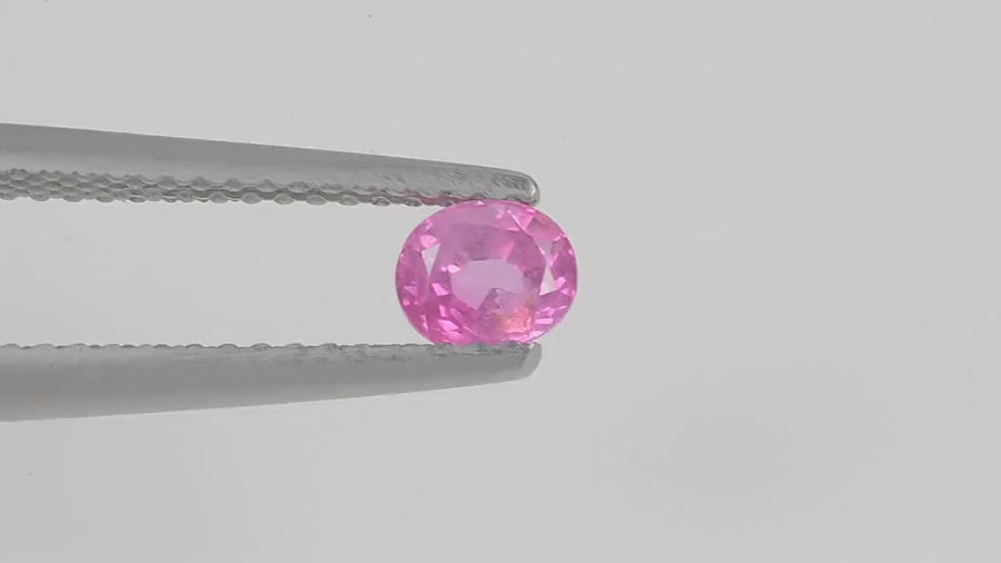 0.52 cts Natural  Pink Sapphire Loose Gemstone oval Cut