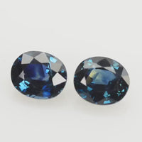 2.41 Cts Natural Pair Teal Blue Sapphire Loose Gemstone Oval Cut