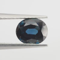 1.25 Cts Natural Teal Blue Sapphire Loose Gemstone Oval Cut
