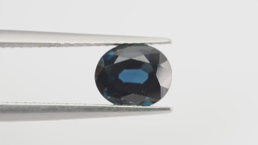 1.25 Cts Natural Teal Blue Sapphire Loose Gemstone Oval Cut